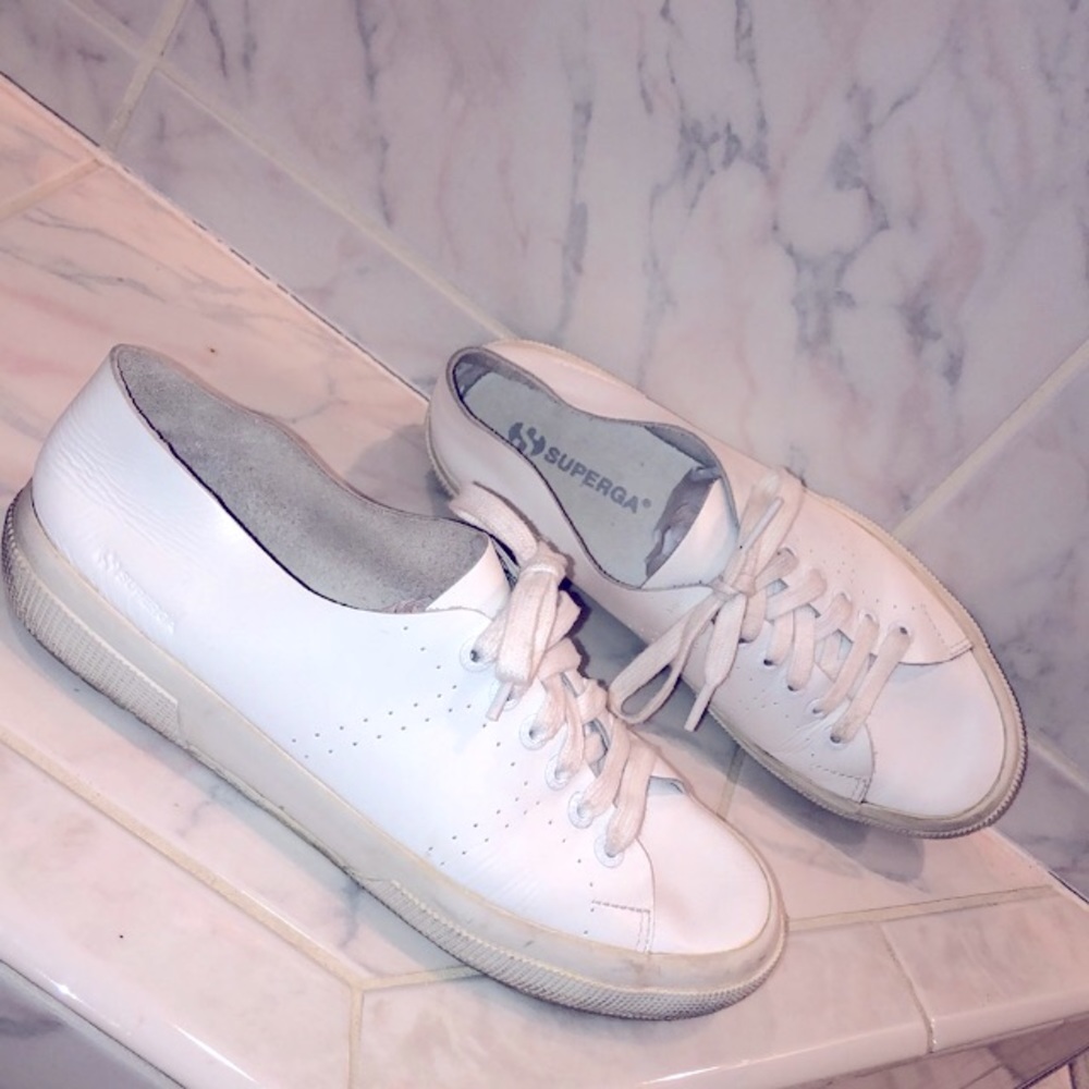 Superga Leather Sneakers Size 8.5 (39)